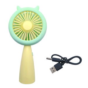 Avvic Kipas Angin Lampu LED HQ66-17 Mini Portable Handheld Fan LED Light USB Rechargeable