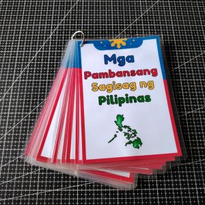 Mga Pambansang Sagisag ng Pilipinas Laminated Flashcards for educational and classroom use