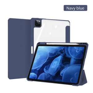 TBTIC Highly Transparent Case Foldable Case For Ipad 10th 12.9 2022 2021 Mini 6 Pro 11 9th Generation Case 10.2 2018 9.7 5/6th Air 2/3/4 10.5 10.9 PU Silicon Transparent Cover Funda