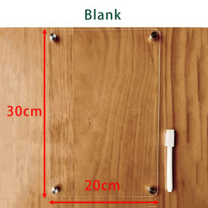 Magnetic Suction Daily Message Board Clear Erasable Magnetic Refrigerator Stickers Acrylic Kitchen Fridge Calendar for Fridge