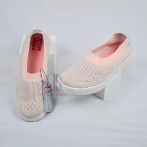 Sepatu Wanita FlyKnit Slip On AntiSlip Soft Canvas Sepatu Fitflop Wanita Rajut