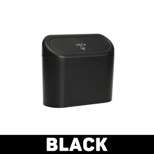 Thùng đựng rác trên xe mini treo Thùng rác xe hơi tổ chức vỏ chống bụi rác hộp lưu trữ nhấn ABS Thùng rác có thể phụ kiện nội thất xe ô tô
