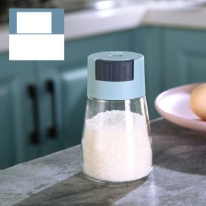 DRHL0556 Botol Bumbu Kaca Dapur Garam Gula Toples Bumbu Dapur Toples Penyimpanan Toples Bumbu Tabur Masak Mini