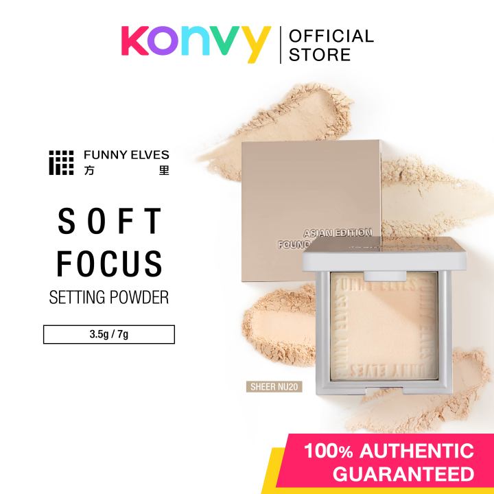 Funny Elves Soft Matte Pressed Powder 16H Long-Lasting Smoothing Pore ...
