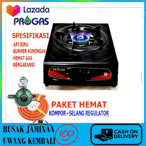 PROMO - Progas Pro Gas Kompor 1 Tungku + Selang Paket Caisar Ber SNI (BEST SELLING) PROMO