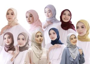 90 RB DAPAT 6 PCS JILBAB SEGI 4 UMAMA SCAF POLOS LOGO // HIJAB SEGI 4 VOAL METAL LOGO