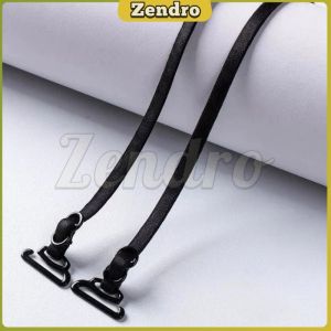 ZEO 1Pair Women Thin Bra Straps 0.5cm Invisible Non-slip Underwear Shoulders Bra Straps For Women