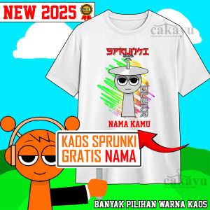kaos anak sprunki clukr terbaru FREE nama kamu GRATIS kaos sprunki termurah