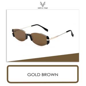 Gentle Fawn Kacamata Sunglasses Polarized Lens Anti Silau Model Kotak Terbaru Bahan Metal Kokoh Fashion Wanita Pria 8705X