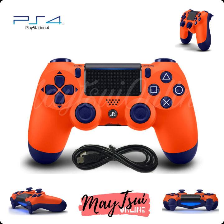 Dual Shock 4 Wireless Controller V2 For Play Station 4 Sunset Orange Lazada