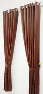 GORDEN POLOS BLACKOUT IMPORT GORDEN JENDELA HORDENG PINTU GORDEN MOTIP SAFRON WARNA COKLAT TUA