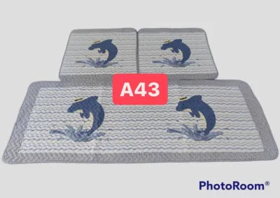 手工韩式汽车三件坐垫套 100% Thick Cotton Car Seat Patchwork Cover 3in1 Full Cotton Set Comfatable Seat Cover Alas Kaki Kereta/Lapik Kusyen Kereta