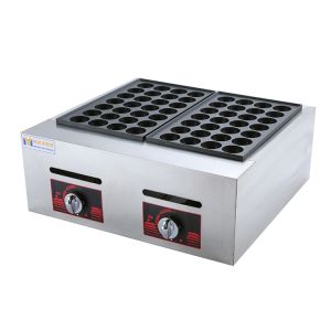 Superm 56-hole takoyaki meatball machine multi-function takoyaki gas commercial double-plate fish ball oven non-stick surface easy to clean