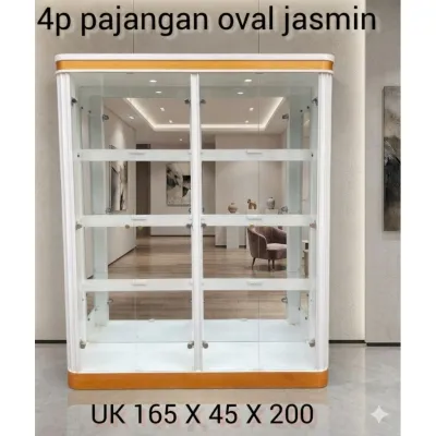 Buvet / Bufet Pajangan 4 pintu Oval Jasmin