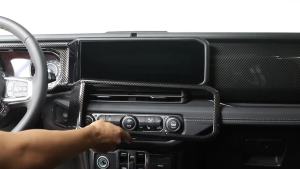 Cornerr Car Center Console Dashboard Navigation Panel Decoration Cover for Jeep Wrangler JL 2024+ for Jeep Gladiator JT 2024+ B3K9H