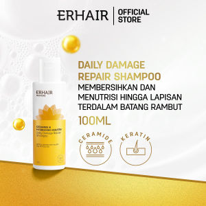 [ANTI FRIZZY] ERHAIR Restore Ceramide & Keratin Shampoo - Shampoo Rambut Kering & Rusak  Rambut berkilau anti kusut | Ceramide & Keratin | Rambut berwarna