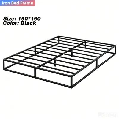 【VIDKHSY Store】Heavy Duty Iron Bed Frame Queen/King/Double/Single Size Sturdy Steel Frame Metal Bed Frame Easy Install for Dormitory Apartment