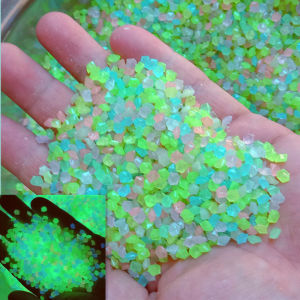 3-5mm Luminous Sand Glow In Dark Pebbles Stone Home Garden Yard Outdoor Path Lawn Decorations Fish Tank Aquarium Decor