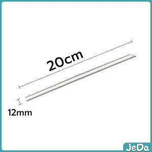JeDa หลอดดูดน้ำ แบบแก้วใส ปลายเฉียง ใช้ดื่มชานม ชาไข่มุข ความยาว 20 cm glass straw