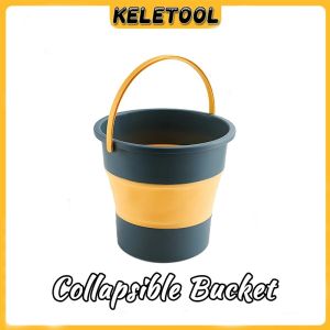Collapsible Bucket Foldable Collapsible Water Bucket Durable Portable Cuci Kereta Memancing Camping Basuh Barang