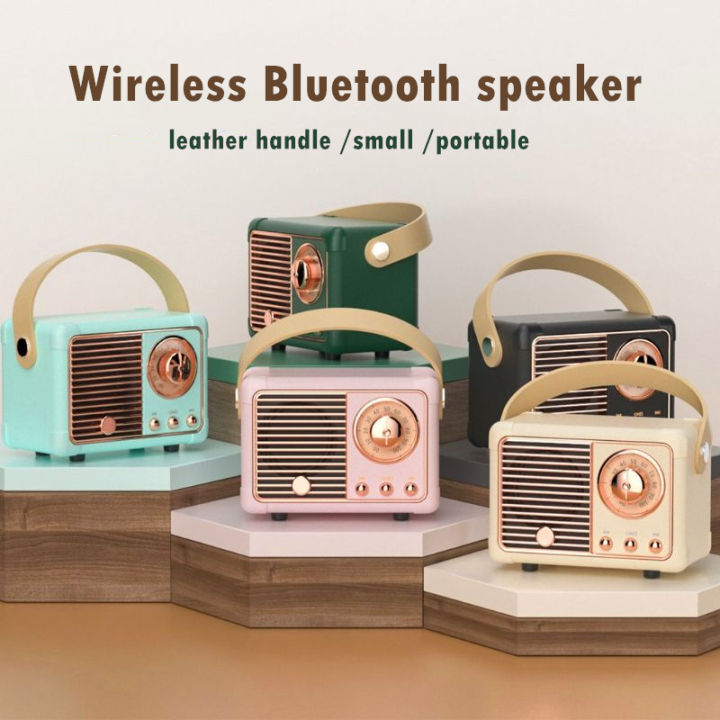Creative retro Bluetooth speaker portable gift phone subwoofer nostalgic  usb mini speaker