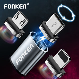 Fonken Magnetic Cable Plug Tip Usb Cable Connector Type C Magnetic Charge Adapter Micro Usb Magnet Cable Converter Charger