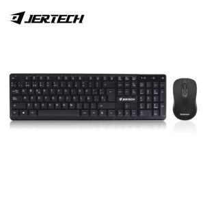 1 Set Paket Keyboard and Mouse Jertech KM-300 Wireless Keyboard - KMS