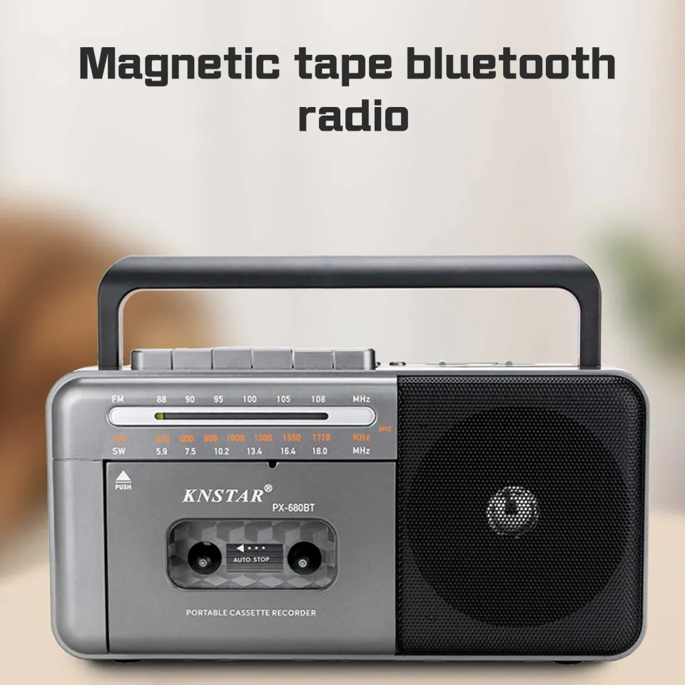 ⭐️【Local warehouse+COD】⭐Portable Vintage Retro USB AM/FM/SW Multiband Radio  Stereo Wireless Bluetooth Boombox Mp3 Audio Cassette Tape Player Recorder