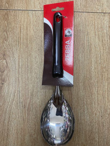 Muỗng Vá cơm Inox 304 Zebra cán nhựa 10cm - 102107 Stainless Steel Ladle with Plastic Handle - 10cm - 102107