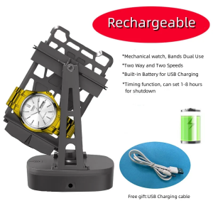 Professional Automatic Watch Winder USB‑Powered Quiet Rotating Shaking Holder Storage Box for Self‑winding Mechanical Wrist Watch Home Display