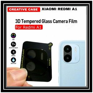 REDMI 12C REDMI A1 REDMI 9T REDMI 10C TEMPERED KAMERA FRAME BLACK FULL RING HITAM TEMPRED FULL KACA PELINDUNG KAMERA BELAKANG