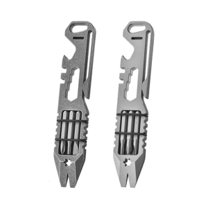 โลหะผสมขวดเล็กที่บำรุงรักษาจักรยานไขควงเครื่องมือเปิดขวดสำหรับการใช้งานจริงในเดินป่ากลางแจ้งทุกวัน