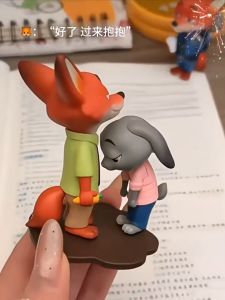 Cartoon Zootopia Nick Judy Figure Collectible Sweet Dependence Toy For Boys Display Piece Action Figure Collectibles