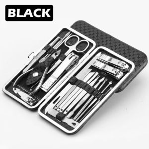 [ Konbini ] 19pcs High Quality Cutter Nail Clipper Stainless Steel Manicure Set Ear Pedicure Nail Cutter Set