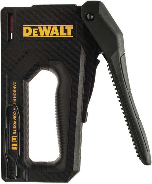 DEWALT Stapler, Carbon Fiber Body, 2-in-1 Tacker, Carbon Fiber Composite Staple(DWHT80276)