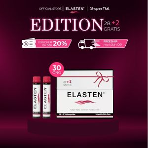 1 Hộp Collagen Elasten Giúp Da Căng Mịn Chống Lão Hóa Hỗ Trợ Cho Tóc Chắc Khỏe 30 ốngx25ml