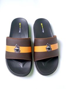 Sandal Slop Pria Wanita Terbaru Sendal Slide Sendal Coklat Hitam
