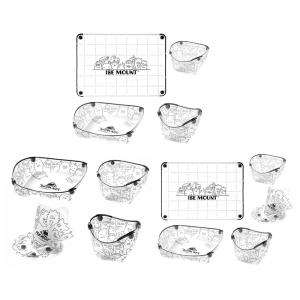 Portable Camping Tableware Light Weight Folding Bowl Plate Cup Travel Chopping Board for Outdoor Cooking Picnics Enduring