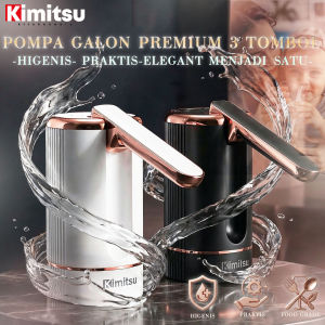 Pompa Galon Modern 3 Tombol Premium GRADE A+ bisa di lipat Kimitsu Pompa Air Minum TYPEC Charger +