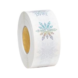 Rõ ràng Hình dán trang trí món quà giáng sinh Miếng dán hình bông tuyết phong bì con dấu nhãn giáng sinh cho trang trí thủ công