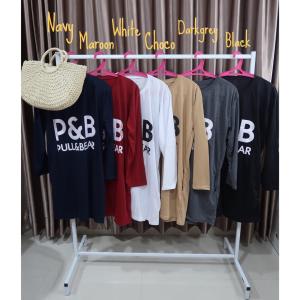 Dress Malone II / Dress Salur Lengan Pendek - Miss.Simplestyle