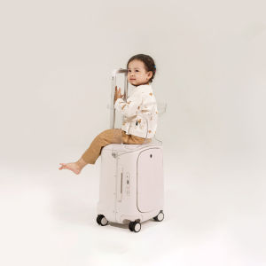 【MY STOCK】MULTICARRY Kids Luggage Rideable Baby Trolley Suitcase Can Board Plane Stroller Seat All Round Protection