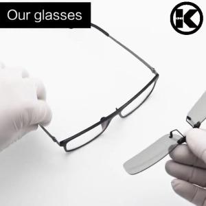 UVA รังสีเปล่า คลิปแว่นทั้งชายหญิง ป้องกันแสงยูวีบี รูปแบบหนีบ แว่นกันแดด