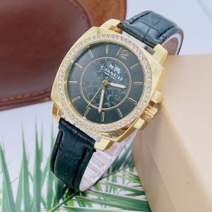 นาฬิกา C นาฬิกา ผู้หญิง นาฬิืกาข้อมือ ผญ นาฬิกาหรูหรา นาฬิกาทางการ ใส่สบาย สายนาฬิกา หนัง และ สแตนเลส ขนาด 35 มม