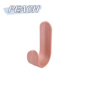 (1 PCS) J Shape Mini Wall Hook Multifunction Plastic Hanging Hook Household Strong Punch-Free Seamless Kitchen Hanger