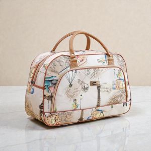 BATHI Tas Travel Gym Olahraga Jumbo Serbaguna Anti Air Tebal Kulit PU Large Duffel Luggage Bag