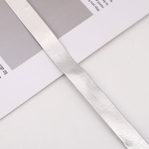 5M PU Bright Leather Edging Strip Gold Silver DIY Sewing Accessories Material Thin Leather for Home Fabric Clothing Bags Curtains Sofa Pillow