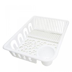 849 - Rak Pengering Piring Alat Makan Peniris Cucian Peralatan Masak Plastik Tebal Dish Drainer