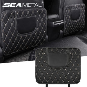 Car Seat Back Anti Kick Pad Leather Interior Auto Anti Scratch Protector Covers Seat-Back Protective Pads Waterproof Accessory