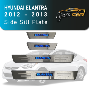 Hyundai Elantra 2012 - 2013 Car Side Sill Step Plate with Blue Light LED